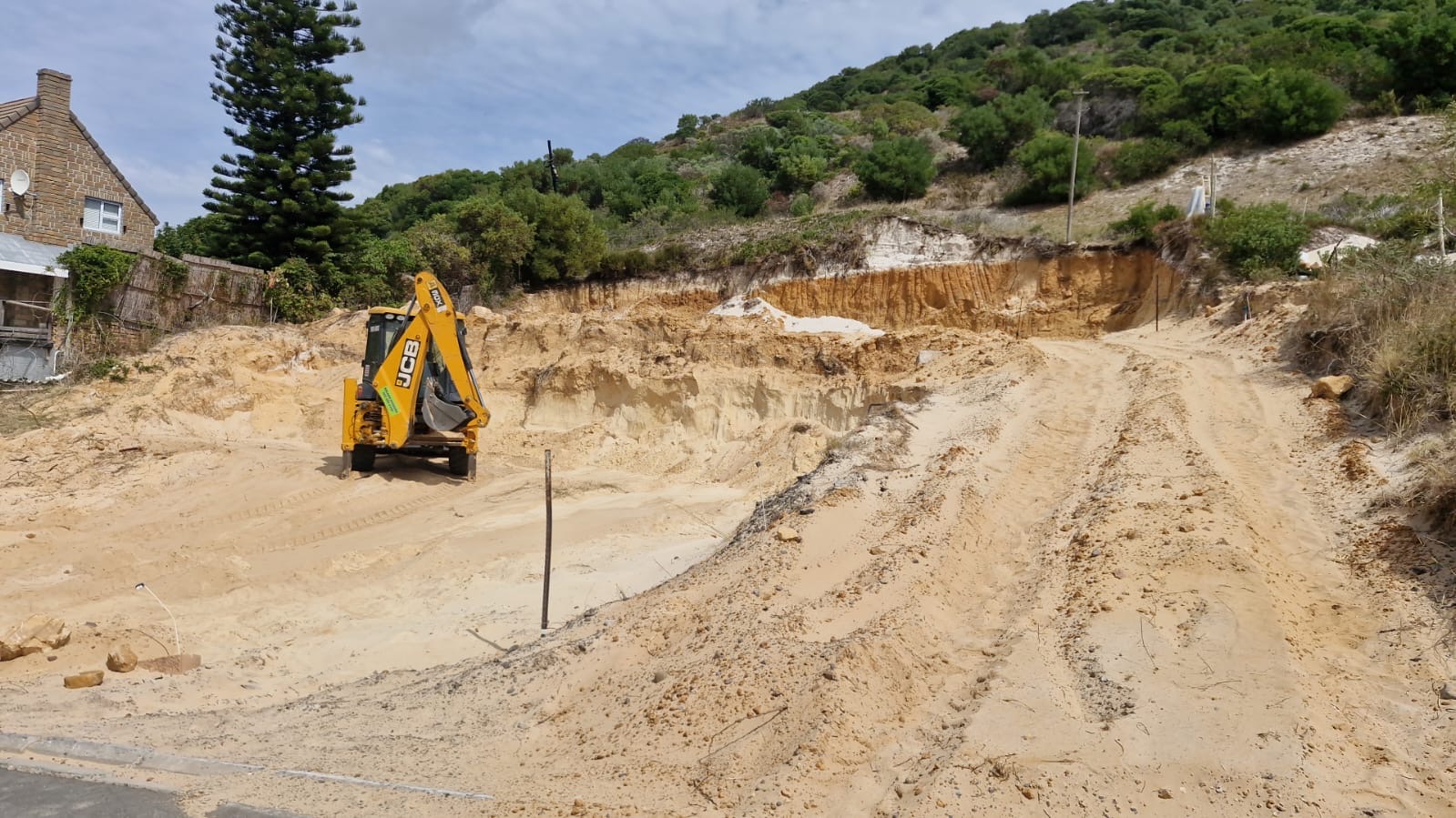 Beaumont JCB excavation site in Hout Bay